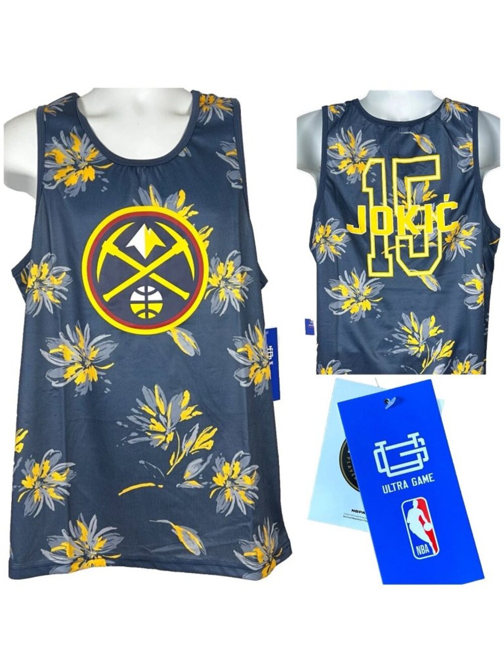Nikola Jokic Denver Nuggets NBA Ultra Game Mens Basketball Jersey size Large
